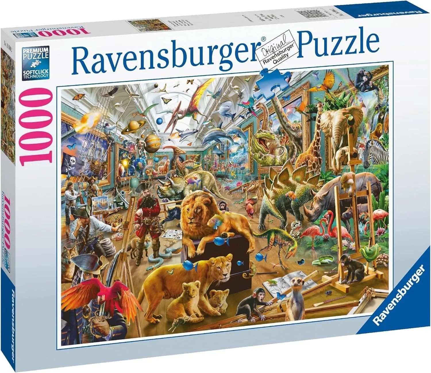 - 1000 Pieces Ravensburger Puzzle mackerel sequester - Chaos in The Gallery 