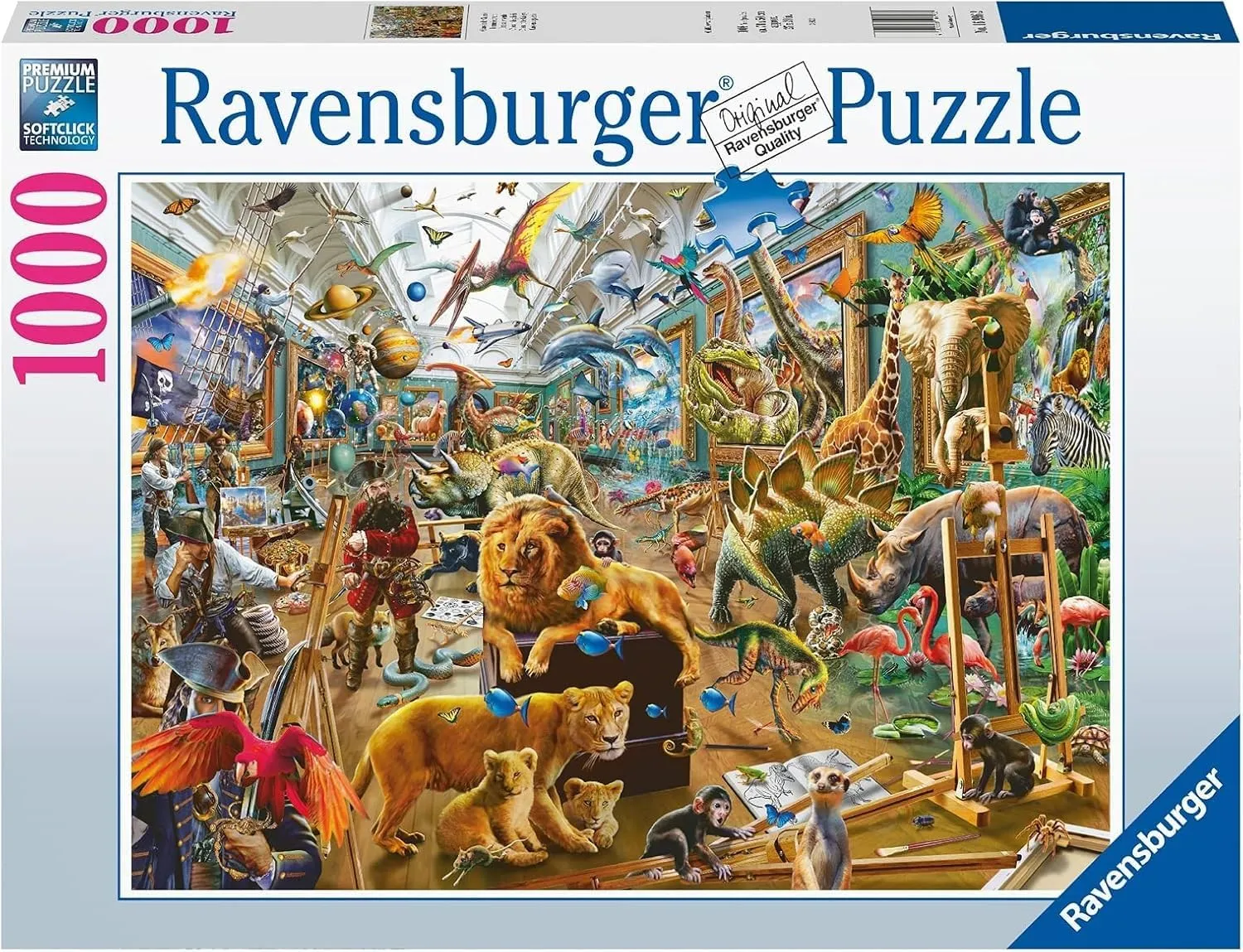 - 1000 Pieces Ravensburger Puzzle mackerel sequester - Chaos in The Gallery 
