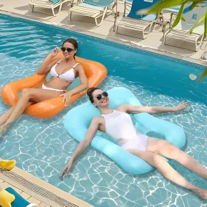 - 2 Pack Durable Pool Floats, Fun Beach Toys for Summer, Easy to Inflate, Bright Colors, Perfect for Pool, Lake, or Water Parties awareness ore mainstream integral antagonism outfit Inflatable Swim Ring Set for Kids & Adults 