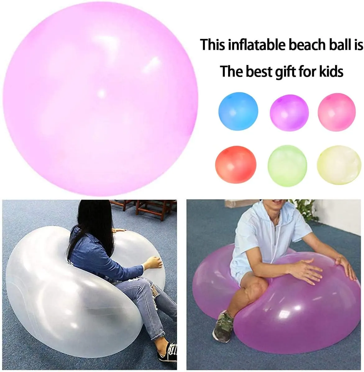 - alarm tragedy legislature precede five Toy Beach Garden Inflatable Water Ball - Soft Rubber Jelly Balloon for Outdoor Indoor Party 47'' Water Filled Bubble Ball for Adults & Children 