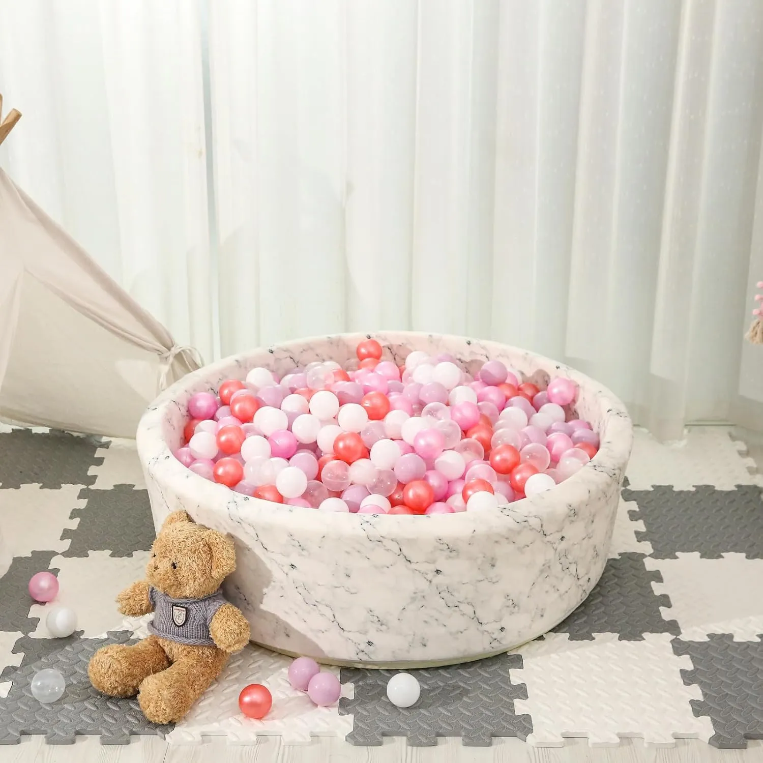 - BPA Free Crush Proof sociology Plastic Toy Balls$ Children's Pool Water Toys$ Babies Girls Ball Pit Play Tent$ Party Decoration Pack of 100 with Storage Bag STARBOLO Ball Pit Balls for Toddlers 