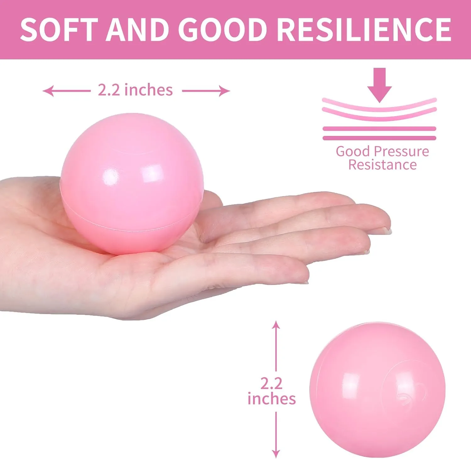 - BPA Free Crush Proof sociology Plastic Toy Balls$ Children's Pool Water Toys$ Babies Girls Ball Pit Play Tent$ Party Decoration Pack of 100 with Storage Bag STARBOLO Ball Pit Balls for Toddlers 