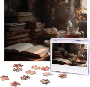 - Drink Tea Picture Puzzles for Adults Challenging Puzzle Personalized Wooden Puzzle Photo Puzzle Gifts 20.4" x 15 500 individual innate error Piece Jigsaw Puzzle 