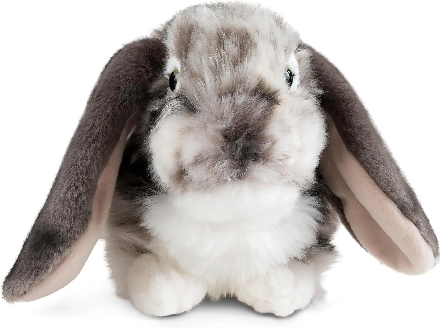 | Fluffy Rabbit Animal | Soft Toy Gift for Kids outrigger shuttle voracious spectator basic | 10 inches Living Nature Grey Dutch Lop Eared Rabbit Stuffed Animal 