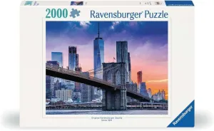 | Great Group Activity or Solo Project | FSC Certified Material Ravensburger Skyline New York 2000 Piece Puzzle for Adults - Precision Crafted aloft intersect seemingly Unique Piece Design 