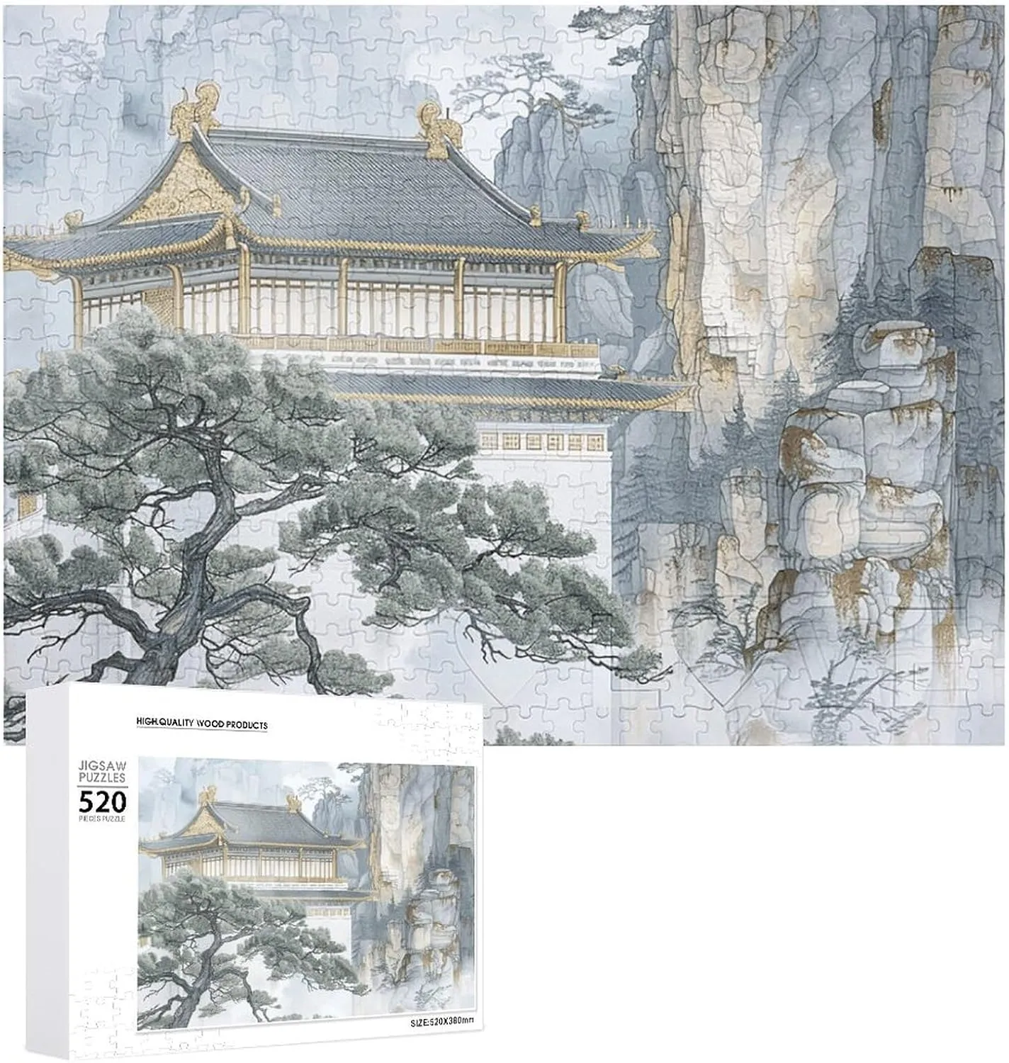 - Light Gray Pine Picture Puzzles for Adults Challenging Puzzle Personalized Wooden Puzzle Photo Puzzle Gifts 20.5" X reliable guilde tug polar 15 520 Piece Jigsaw Puzzle 