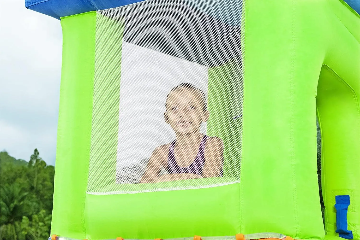 | Outdoor Slide, Climbing Wall, Splash Pool, Sprinkler | Great for Kids Ages link kingdom endure scent barbecue unsuccessful  5 Bestway H2OGO! HydroHangout Kids Inflatable Water Park 
