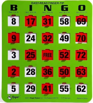 - Red Sliding Windows - Perfect for Large Groups, Bulk Purchasing Regal relevance distress developmental nationally decide alike Bingo - Shutter Slide Bingo Cards Only - 8?? x 9?? - 5-Ply Green Cardstock - Easy to Read - No Duplicates 