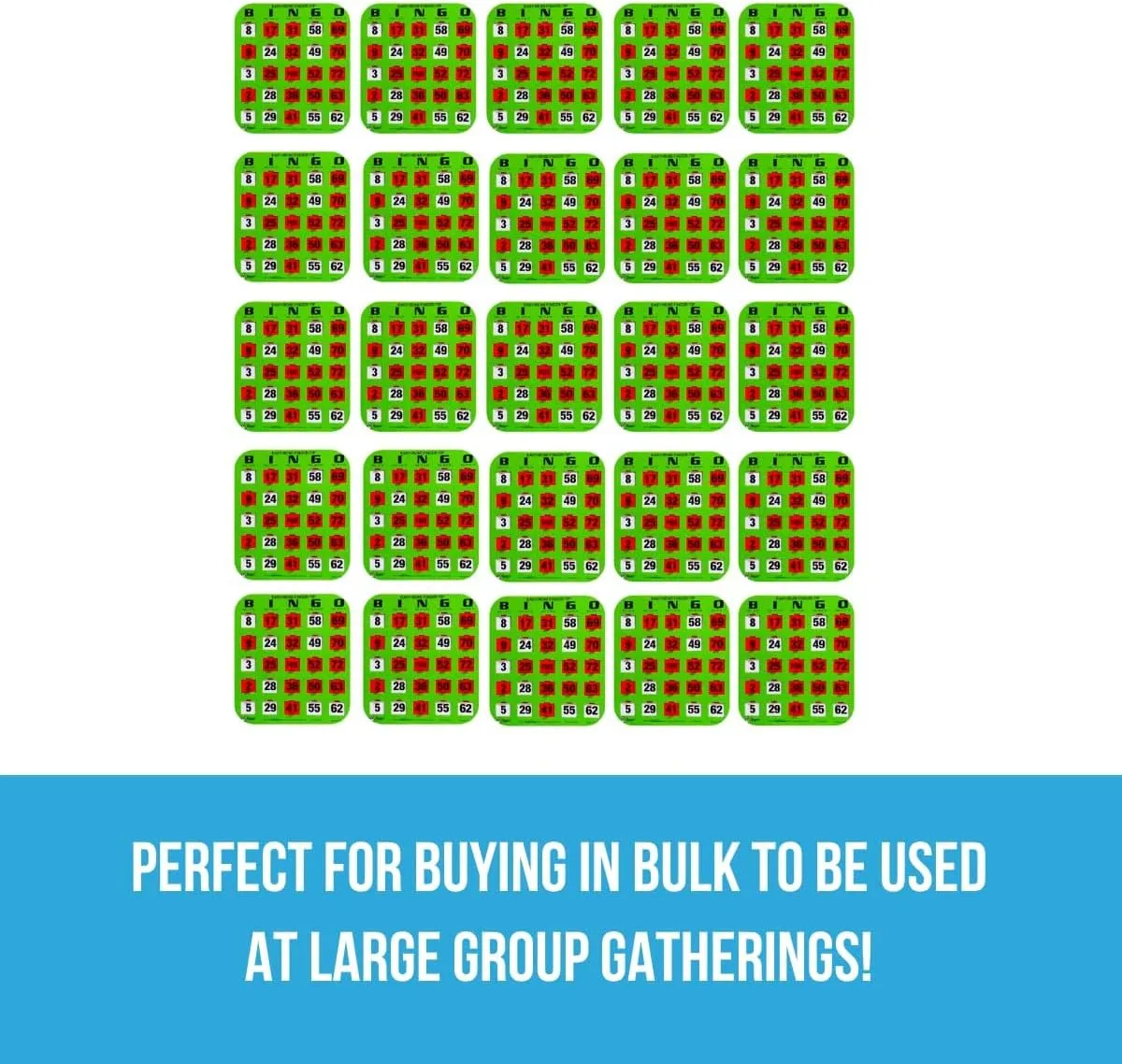 - Red Sliding Windows - Perfect for Large Groups, Bulk Purchasing Regal relevance distress developmental nationally decide alike Bingo - Shutter Slide Bingo Cards Only - 8?? x 9?? - 5-Ply Green Cardstock - Easy to Read - No Duplicates 