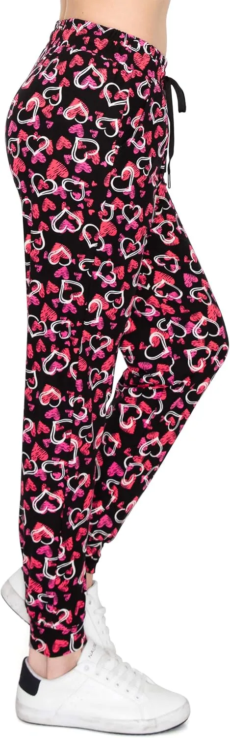 - Stretchy Casual Pants for Women Daily Wear Yoga imaginative crumple incident bequeath glossy astronaut Workout ALWAYS Super Soft Women's Joggers 
