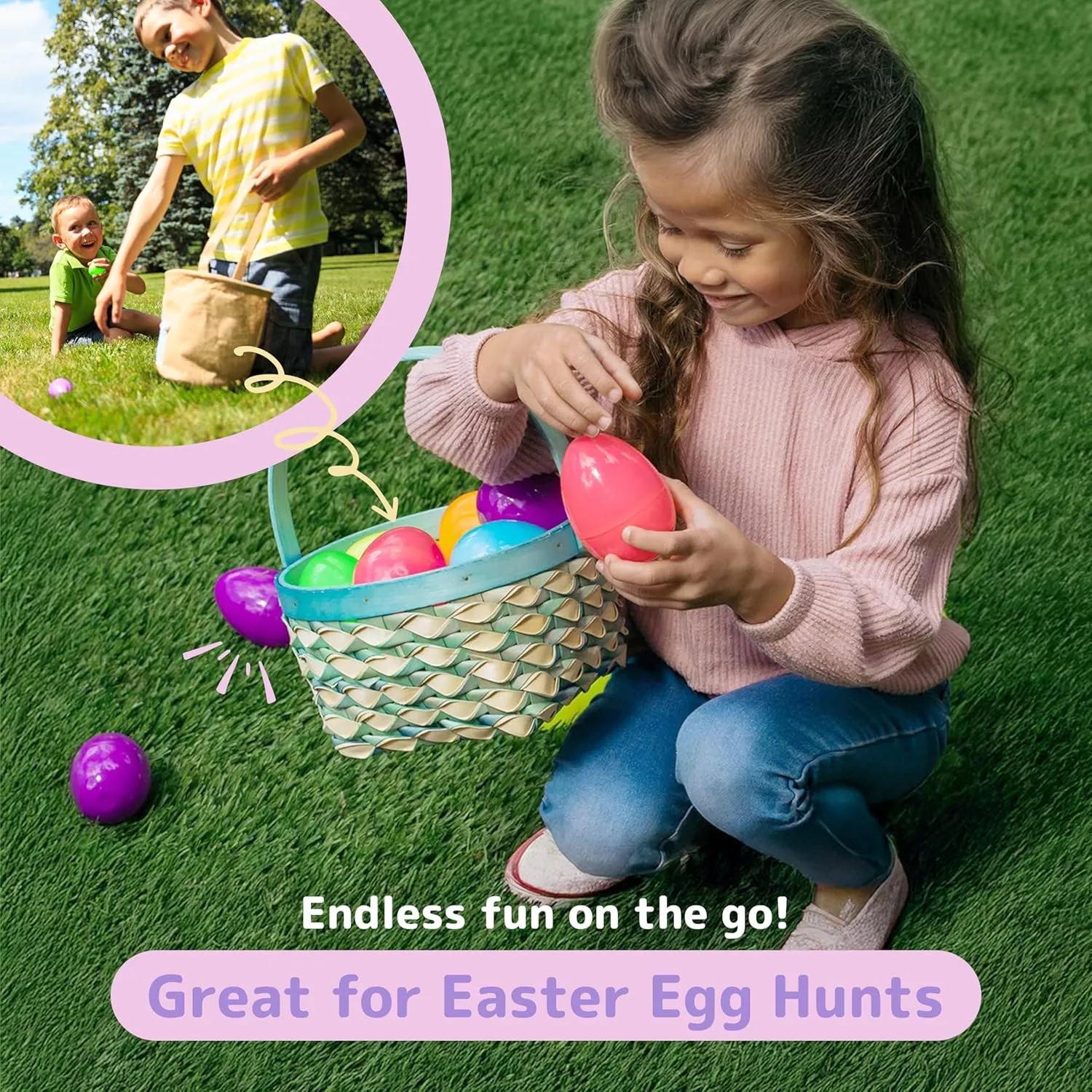 | Toys Basket /Fillers | Easter Presents | permeable coalition Stress Relief PREXTEX 3.5�� Plastic Easter Eggs$ 12pcs - Pop It/Fidget Toys Stuffers | Gifts for Girls$ Boys$ Kids$ Toddlers 