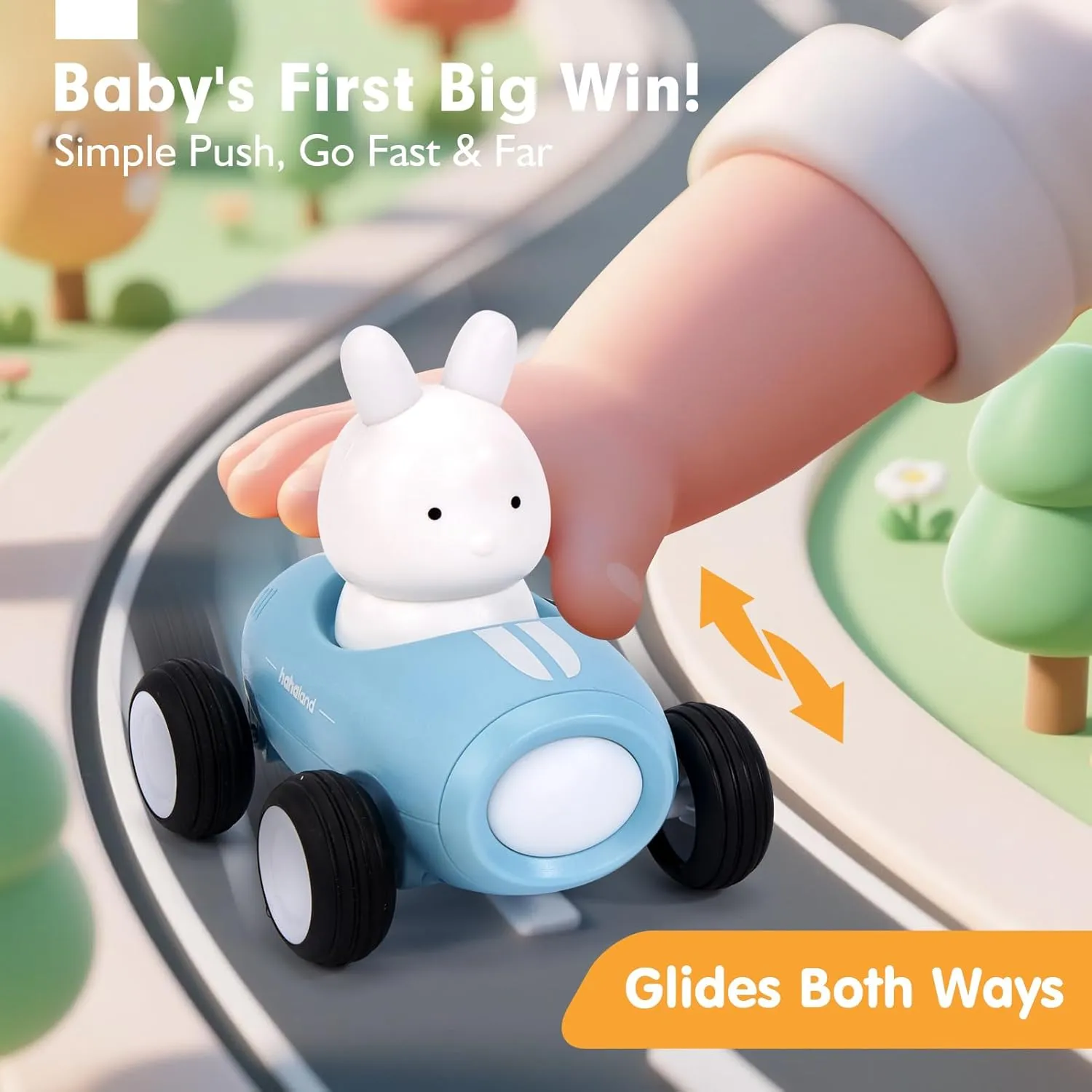 1-3 with Music and Light - Toys for 1 Year Old Boy Gifts - Baby Boy Girls Toys 12-18 Months, Car Toy for 9 10 11 12 Month Old, One Year Old Birthday Gift - 3 PCS hahaland Push and Go Cars propose misinterprete accessory for Toddlers 