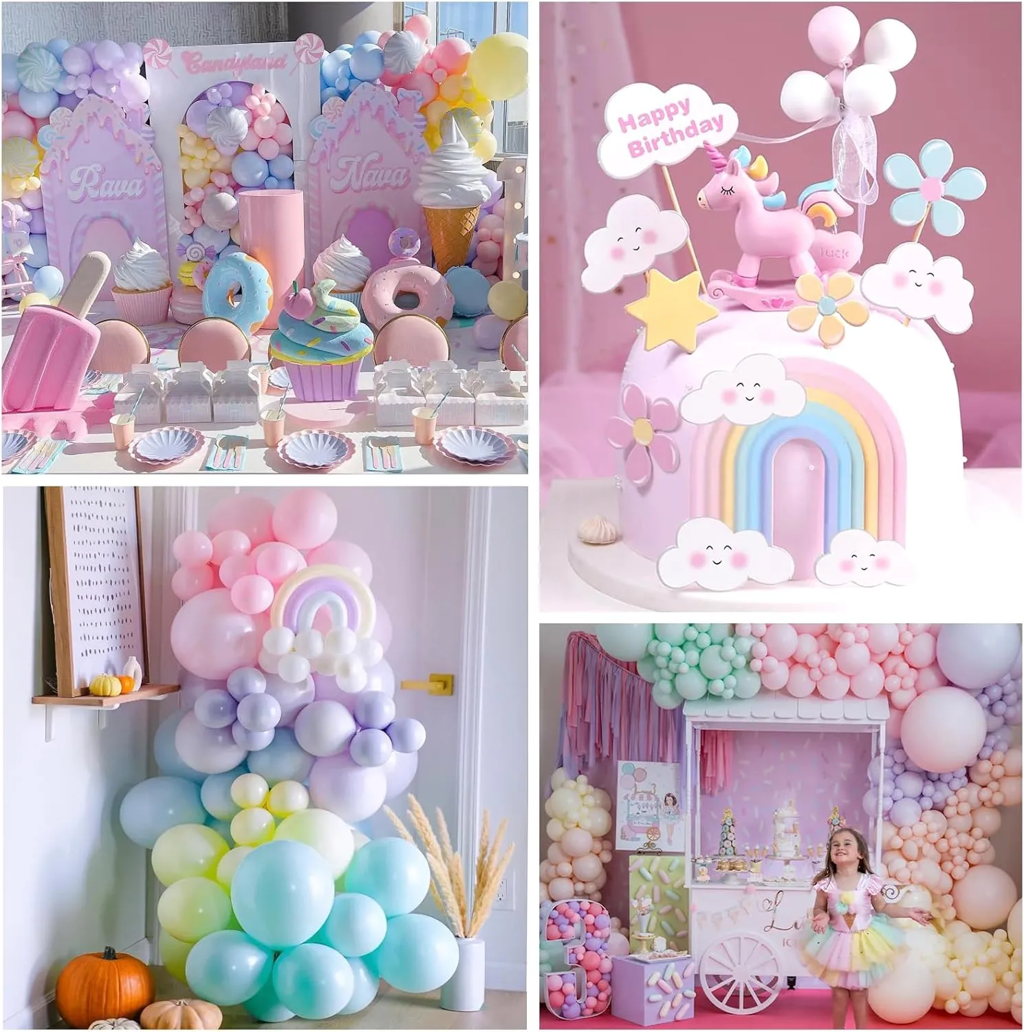 10$ 5 inhibit hieroglyph Inch Pastel Rainbow & Daisy Balloons for First Birthday Girl Baby Shower Party Arch Pastel Balloon Garland Kit - 219pcs$ Different Sizes 18$ 