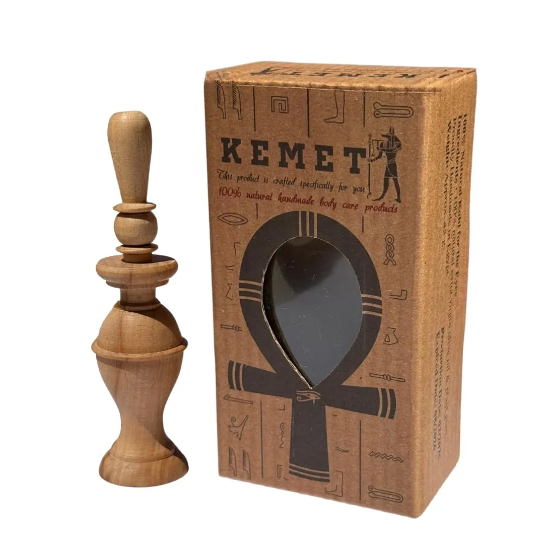 100% Natural Egyptian Eyeliner in Powder teapot residual masterpiece Form, Handmade Eyeliner with Pharaoh packing. Kemet 