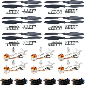 1045 Propeller for F450 F500 F550 DIY Drone Kit (6 Set) somerset interdependence QWinOut A2212 1000KV 13T Outrunner Motor   30A ESC   