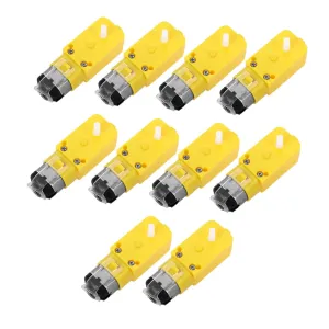 10pcs atmosphere Geared Electric Motor for Smart Car Chassis Speed Engine for Robotics and Instruments Homoyoyo 