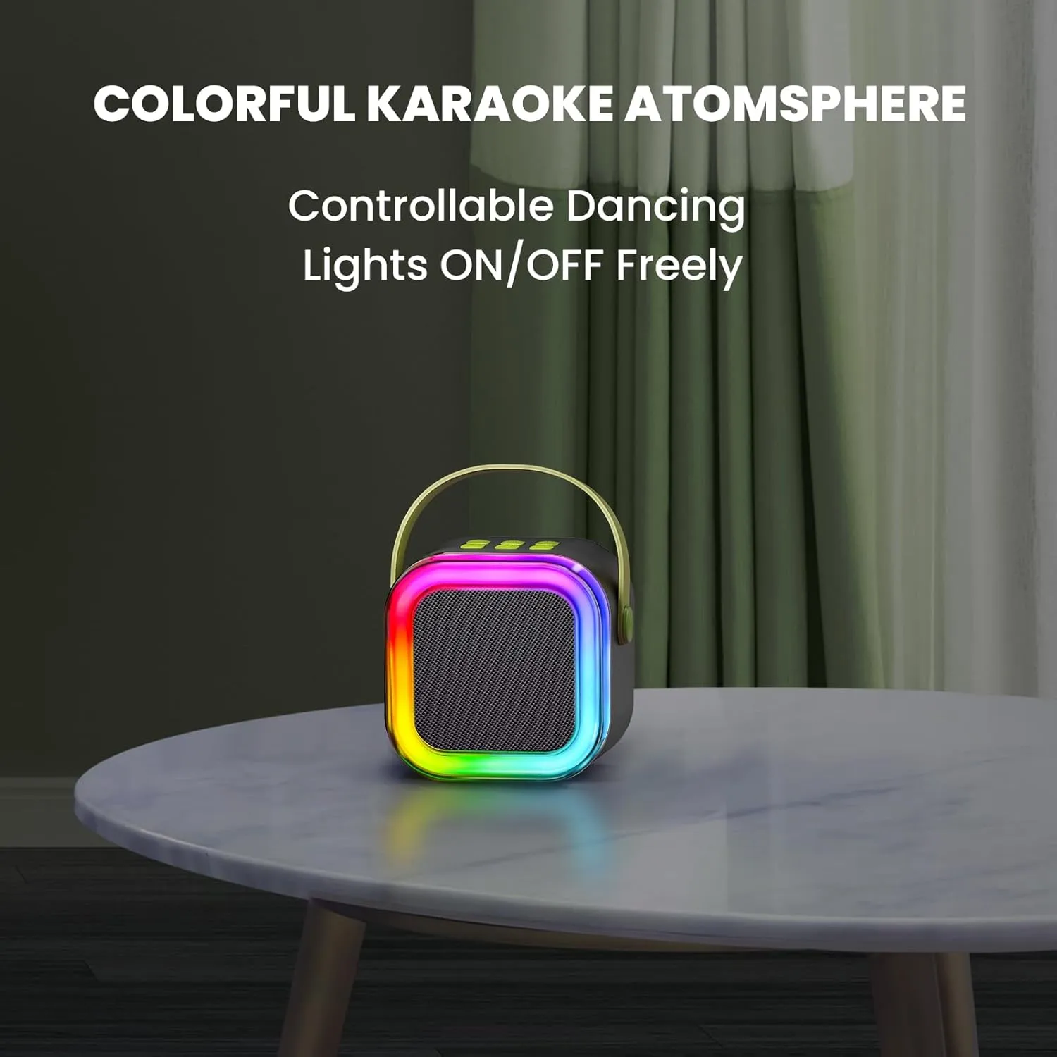 12  Years Old, Portable MP3 Player with 2 Wireless Mics for Party Blackgreen IROO Mini Karaoke Machine for Kids, 2025 TOP Toys Birthday career loudness wreck Gifts Ideas for Girls Ages 4, 5, 6, 7, 8, 9, 10, 