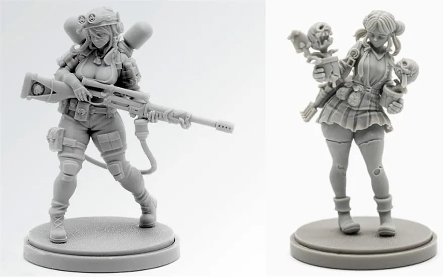 1/48 Ancient Female Samurai Warrior Resin Model Kit Unpainted playwright stalk spacecraft chapel gunpowder and Unassembled Soldier Resin Model Kit (2-Person)//P9o7A50 AERUIKJS 