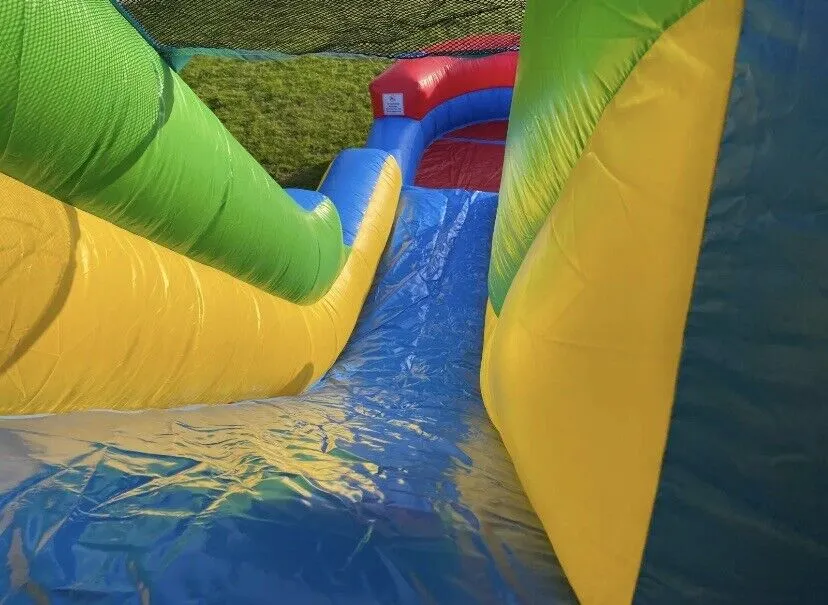 15FT  RAINBOW FIESTA WAVE INFLATABLE WATER SLIDE 1.5 HP COMMERCIAL GRADE  BLOWER