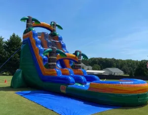 19ft Inflatable Tropical Theme Commercial Grade Slide