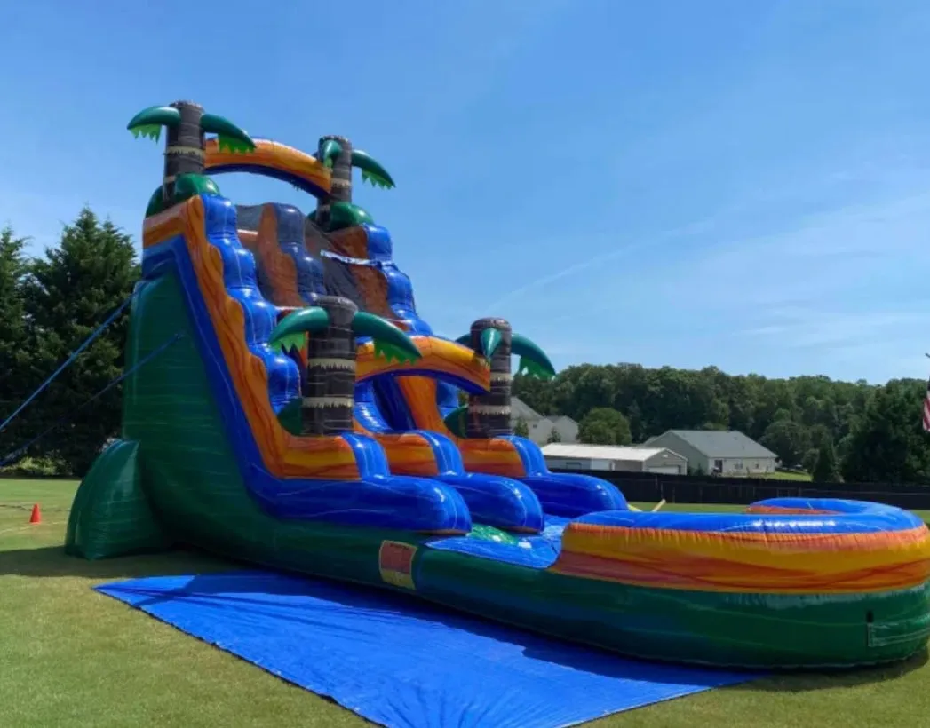 19ft Inflatable Tropical Theme Commercial Grade Slide