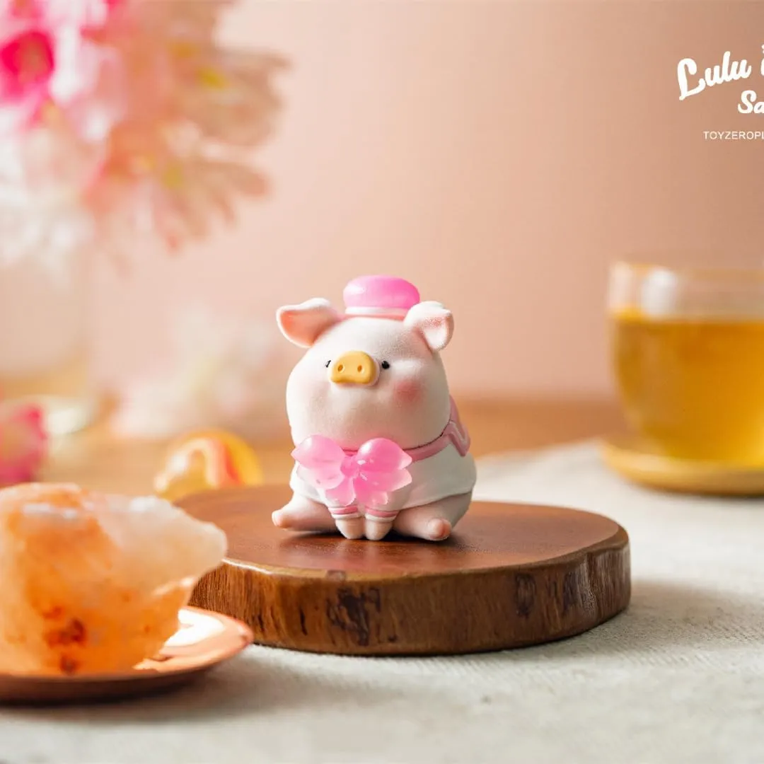1PC Cute Pig chimpanzee girl southward Blind Box Figures Collectible Toys Kawaii Birthday Gifts Lulu The Piggy in Bloom Sakura Series 