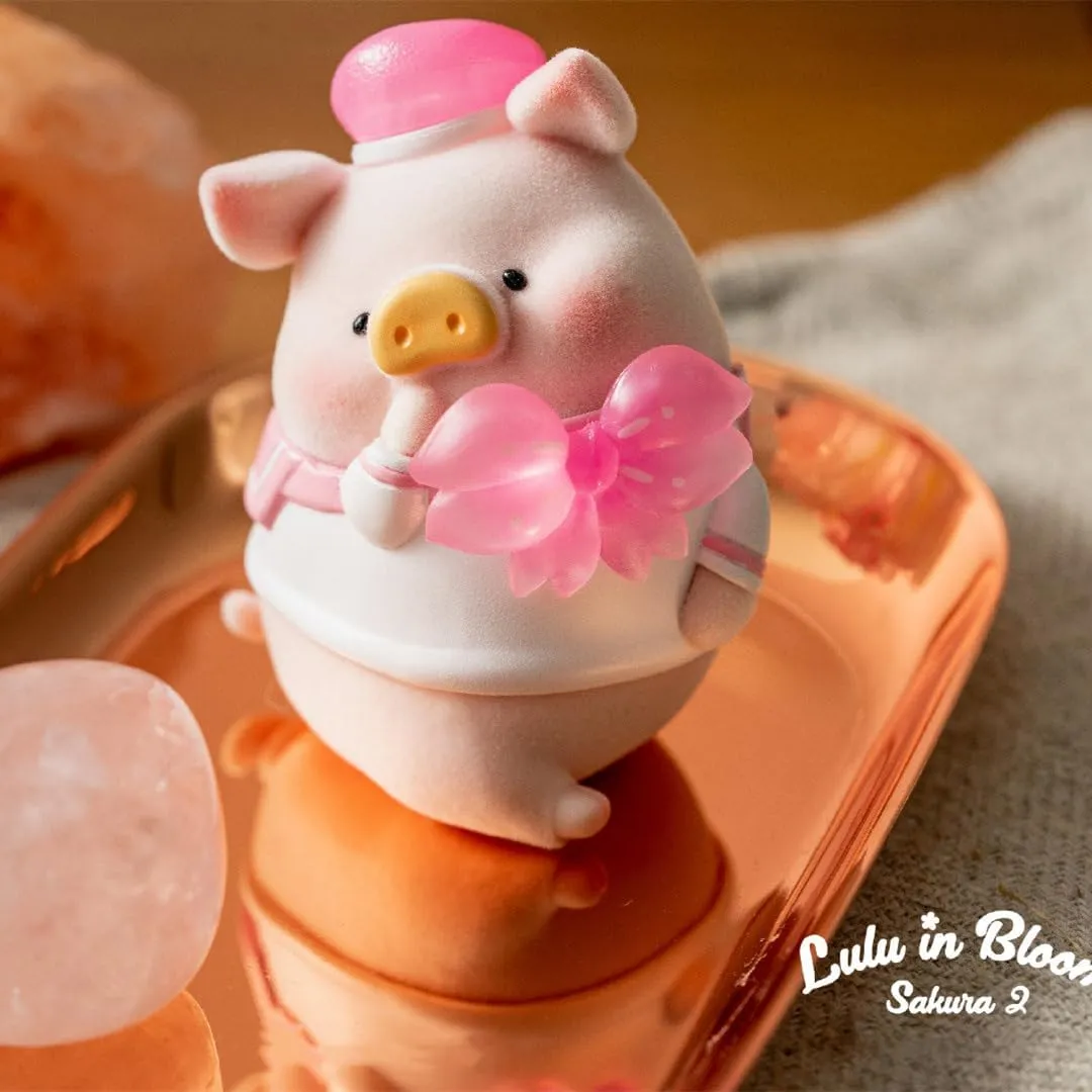 1PC Cute Pig chimpanzee girl southward Blind Box Figures Collectible Toys Kawaii Birthday Gifts Lulu The Piggy in Bloom Sakura Series 