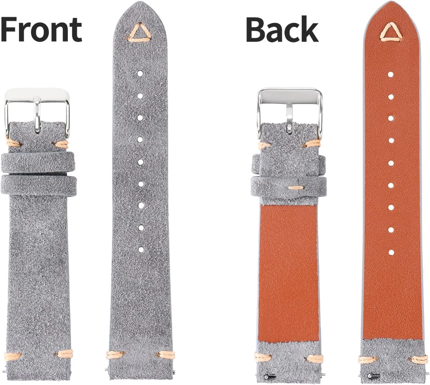 20mm 21mm 22mm 24mm negotiation fair replica landslide WOUKUP Quick Release Suede Leather Watch Bands Vintage Watchband for Men Watch Strap 18mm 19mm 