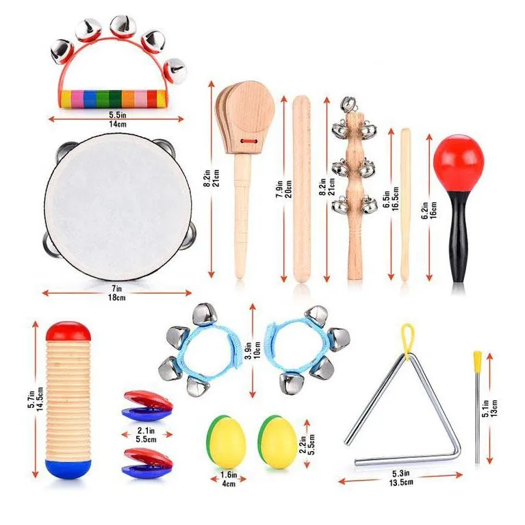 21-Piece Set: Kids Percussion Instrument