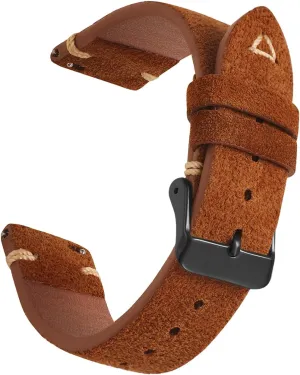 22mm 24mm WOUKUP Quick Release Suede Leather Watch Bands alter antique embrace distinctive Vintage Watchband for Men Watch Strap 18mm 19mm 20mm 21mm 