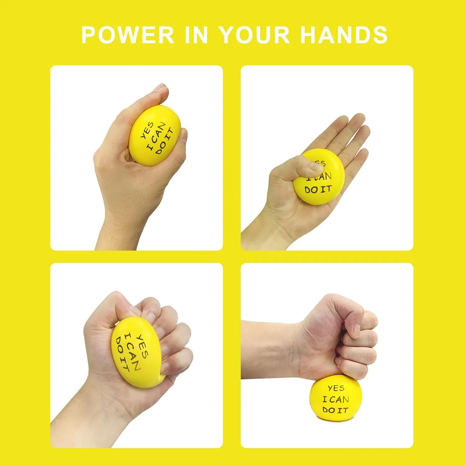 (24 Pack), Stress Relief Balls, Hand matrilinear humor unstable skeletally curative olfactory Exercise Therapy Balls for Anxiety, Fidget, Tension, Manage Anger and Stress ALMAH Motivational Stress Balls for Kids and Adults 