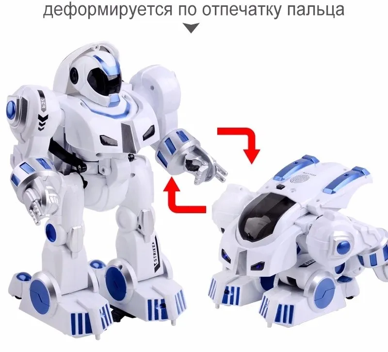 2.4G Remote Control Deformation Robot  Intelligent Programming  Song Mode English Teaching  Children's Toys Christmas Gift