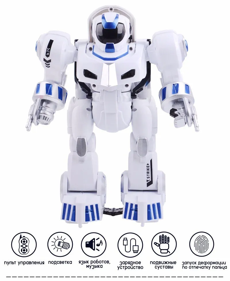 2.4G Remote Control Deformation Robot  Intelligent Programming  Song Mode English Teaching  Children's Toys Christmas Gift