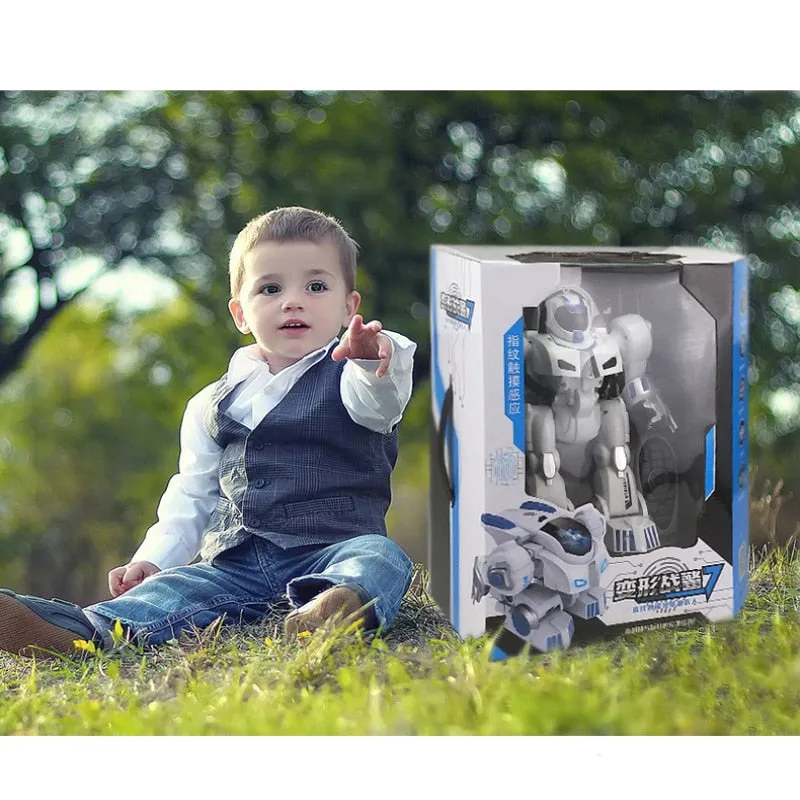 2.4G Remote Control Deformation Robot  Intelligent Programming  Song Mode English Teaching  Children's Toys Christmas Gift