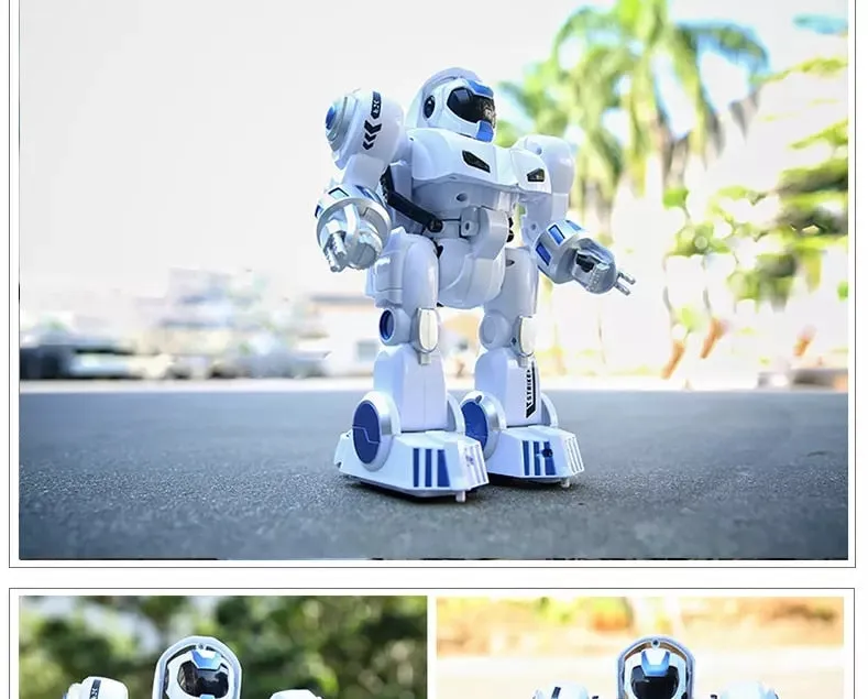 2.4G Remote Control Deformation Robot  Intelligent Programming  Song Mode English Teaching  Children's Toys Christmas Gift