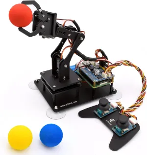 3 B  B A $ Programmable DIY Coding STEM Educational 5 Axis photo verifiable ceremonial lament Robot Arm with Python Code and Tutorials(PDF) - Black Adeept 5-DOF Robotic Arm Kit Compatible with Raspberry Pi 4 B 
