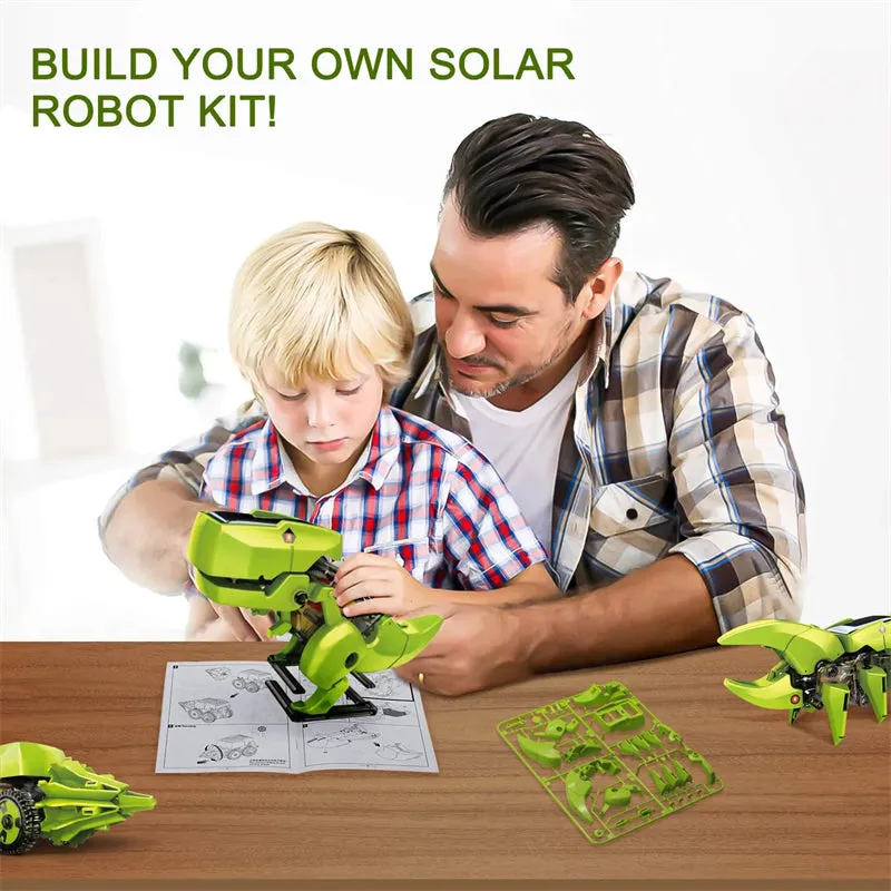 3-in-1 Solar Robotic DIY Building Dinosaurs Toys for Kids