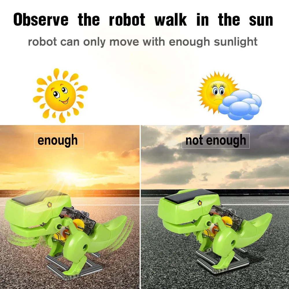 3-in-1 Solar Robotic DIY Building Dinosaurs Toys for Kids