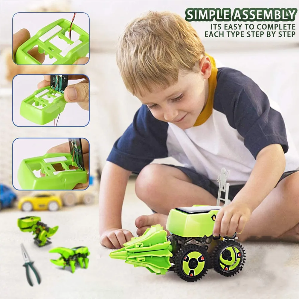 3-in-1 Solar Robotic DIY Building Dinosaurs Toys for Kids