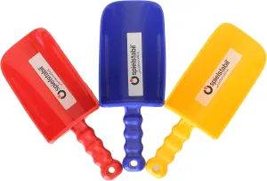 3 Pack - Large Sand Scoop Beach Toys (1 Red$ 1 Yellow$ 1 Blue) - enjoyable grab Made in Germany Spielstabil 