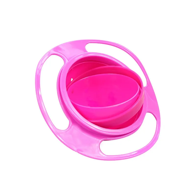 360 Rotate Spill Proof Solid Feeding Dishes