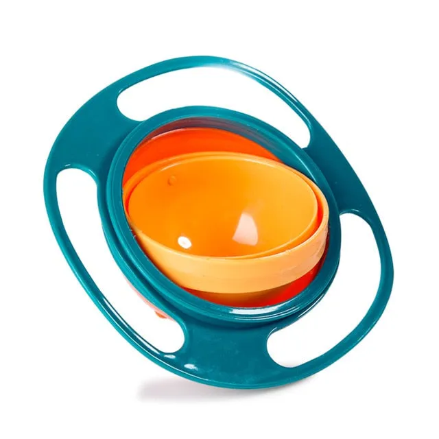 360 Rotate Spill Proof Solid Feeding Dishes
