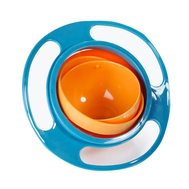 360 Rotate Spill Proof Solid Feeding Dishes