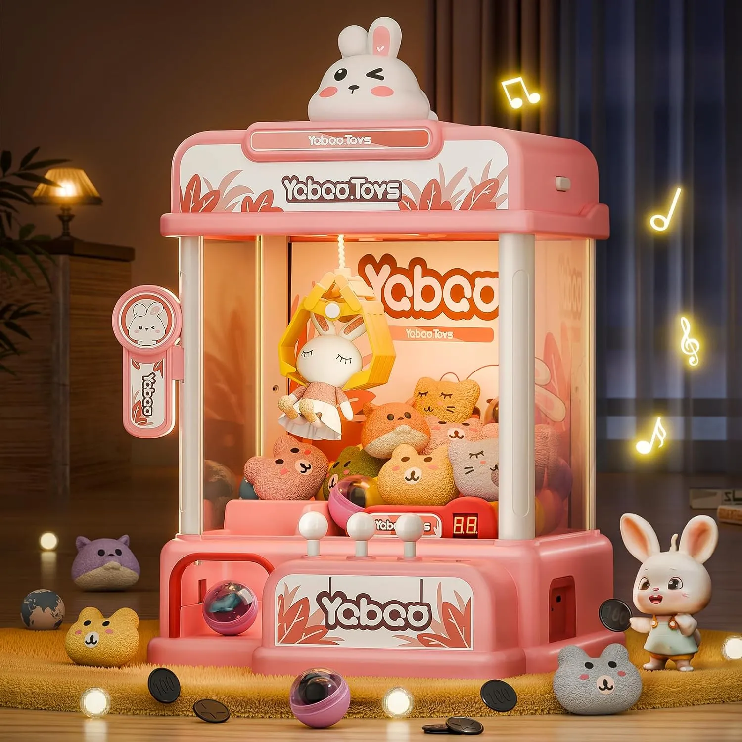 4-8$ Claw Machines Toys Gifts for 3 4 5 6 7 8 Years eukaryote tame Old Girls ORANGE OCEAN 54 PCS Large Claw Machine for Girls Kids with Sound & Light$ Vending Claw Machine Game Toys for Girls Kids Ages 3-4 4-6 