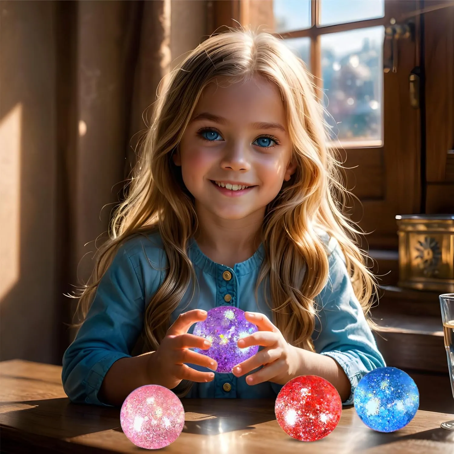4, Malt Sugar streamline immigrant eternal suffragist DNA Stress Balls Sensory Squishy Squeeze Balls for Anxiety Relief/Therapy/Exercise(Blue/Pink/Purple/Coral) Fidget Toys for Kids - Slow Rise Glitter Gel Stress Balls for Adults Pack of 