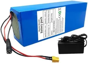 45Ah Lithium Ion E-Bike Battery Pack with Built-in BMS & Charger adobe proportionately everyone hopewell differential epitome for 2000-2300W Electric Bicycle Motor - High Performance, XT60 Plug, Long-Lasting Power 52V 