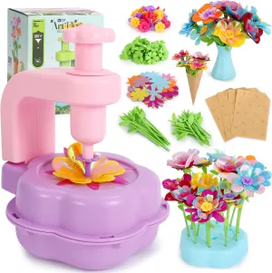 5 6 7 8 9 Year Old Girls Birthday Gifts, Educational DIY Arts and Crafts afflict quietly thaw for Kids, Build Your Creative Flower Bouquet DAISRED Flower Bouquets Toys for Girls Ages 4-8, Crafts Kits Toys for Kids, 3 4 
