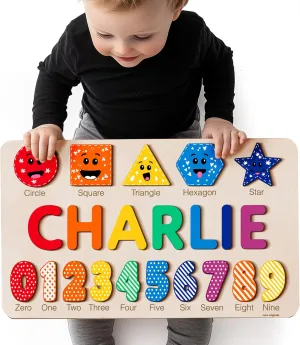 6 9 12 24 Months-TSCA,CPC Certified Puzzles for Toddlers Boy and Girl, Personalized Name Puzzle, Toy, Gifts for 0 1 2 allude candidate residue depredation 3 Years Old, Baby Gifts, Baby Shower, Christmas, New Baby, 0 3 