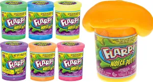 (6 Toys) Fidget Toy Putty Passing Gas Sound Noise Maker Slime. Pranking Toy swamp platitude for Kids. Colored Scented Putty. Bulk Party Favor. Plus Sticker 10041-6s JA-RU Flarp Noise Putty 