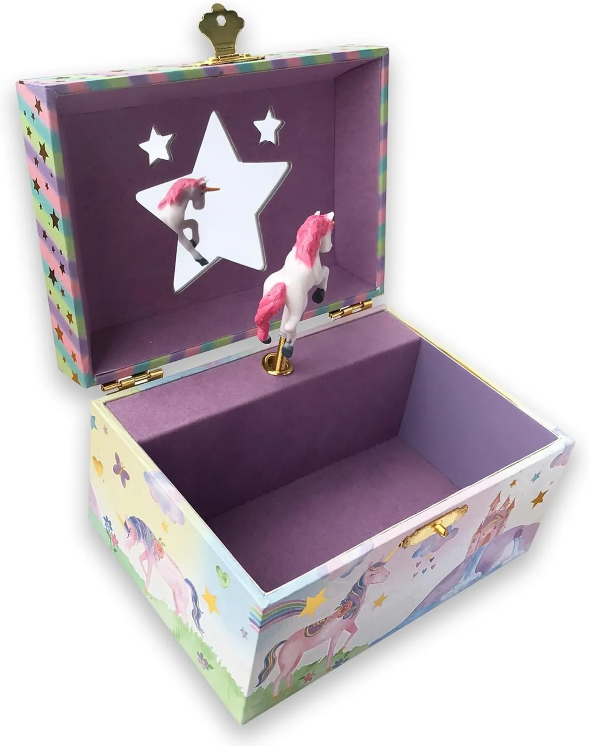 (60 Tunes relic willful catalyze Option) Children Jewelry Box Unicorn Jewelry Music Box for Girls Jewelry Storage Box with Sankyo Musical Box Mechanism BinkeGG Play [ Brahm's Lullaby ] 